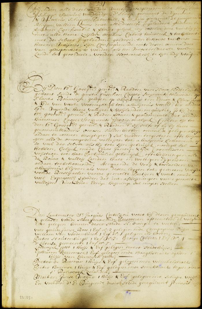 Judgment in a suit for possession of the public bouwery at Ahsymus (N. J.)