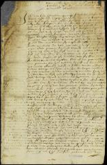 Minute of court of Bergen in the suit against John Berry for taking away some hogs belonging to capt. Sandford