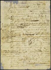 Part of the rough draft of the journal of the commissioners' visit to the east end of Long Island