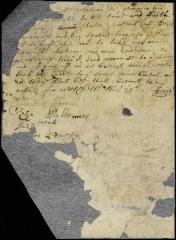 Declaration of allegiance signed by Quakers living at Westchester