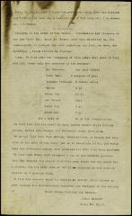 Typewritten translation of report of Jacob Leisler and Dirck van der Clyff of amounts due workmen at the fort