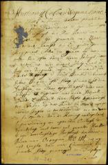 Condemnation of the ship Dolphin, captured by commanders Evertze and Benckes in the bay of Virginia