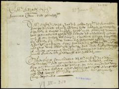 Complaint of the fiscal against Francis Chartier, for aiding some Frenchmen to desert their masters
