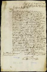 Petition of Balthazar Bayard to be appointed commissary of exports and imports