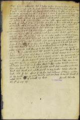 Declaration of Jonas Wood as to a conversation he had with gov. Lovelace
