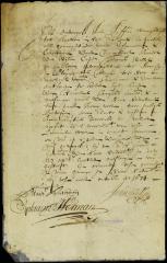 Receipt of John Safflin, curator of the estate of Thomas Willet, for a lot of peltries seized by the government and now released