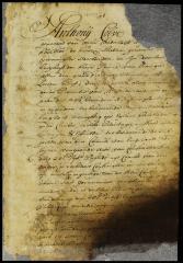 Patent of gov. Colve to John Ogden, Jaspar Crane, Jacob Melyn, Samuel Hopkins, John Ward, Abraham Pierson, senior, and Stephen Freeman