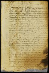 Bill of sale to Cornelis Steenwyck and Nicholas Bayard of the confiscated ship St. Michael