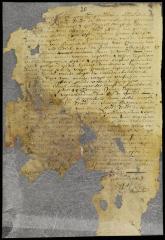 Patent of Cornelis, husband of Sara van Borsum, for her services as an Indigenous interpreter, a lot on Manhattan Island