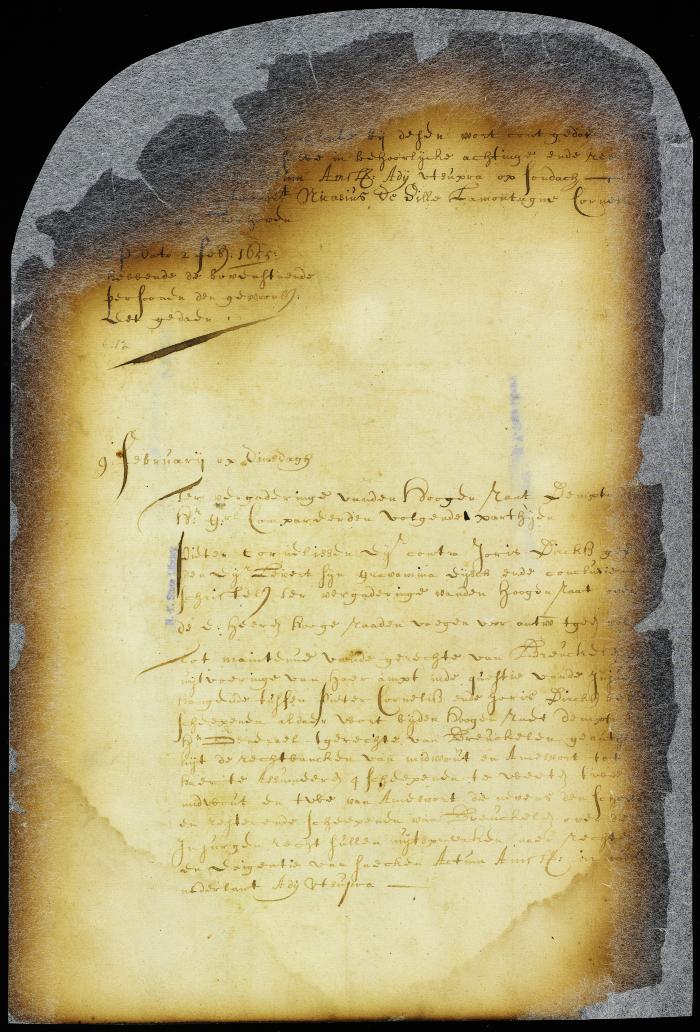 Minute of burgomasters and schepens of New Amsterdam having been sworn into office