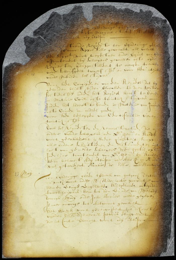 Order postponing the consideration of a petition of Gregory Dexter for land for himself and a few English families