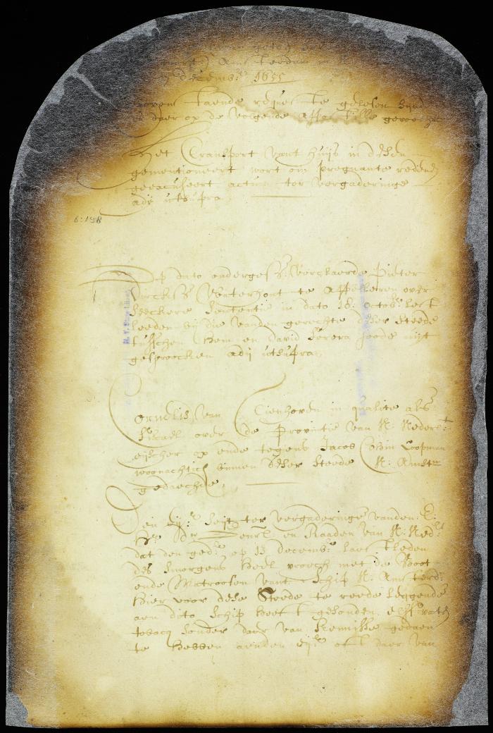 Minute of council refusing Salvador Dandradi the deed of the house he purchased