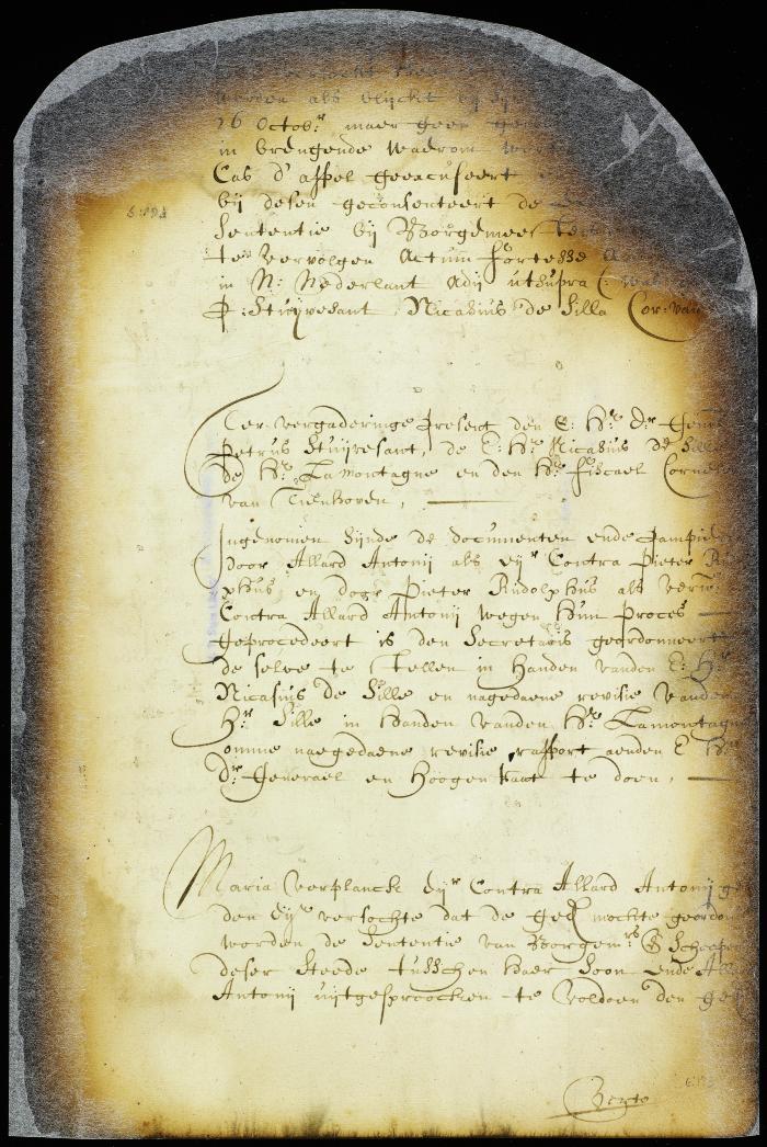 Proceedings in appeal of Allard Anthony, agent of Jacob Jansen Huys, vs. Peter Rudolphus