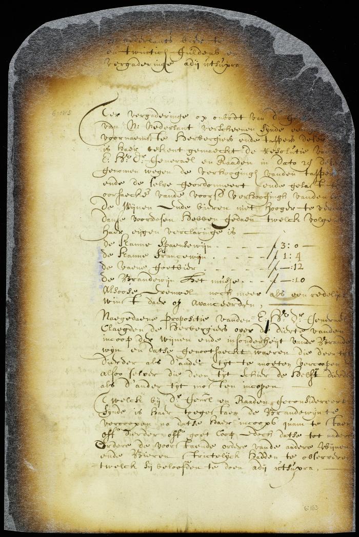 Order on a representation of the tavern-keepers of New Amsterdam