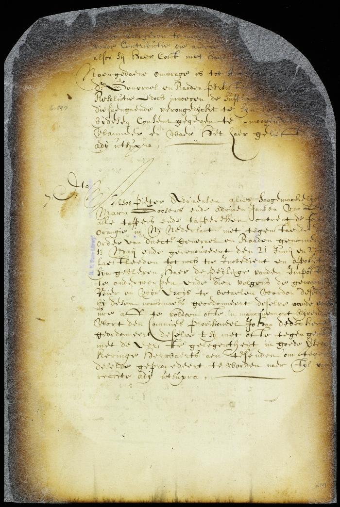 Order on the petition of Jacob Barsimson and Aser Levy, Jews, for leave to stand guard or be relieved from the tax paid by other Jews