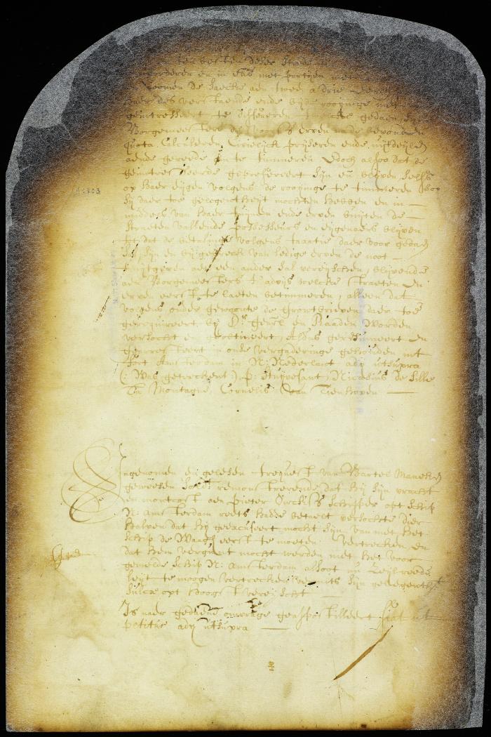 Order granting Bartel Manneken leave to sail in the ship New Amsterdam for Holland
