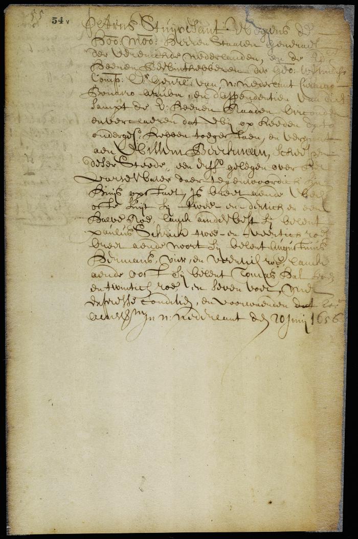 Patent of William Beeckman for a lot on Manhattan Island