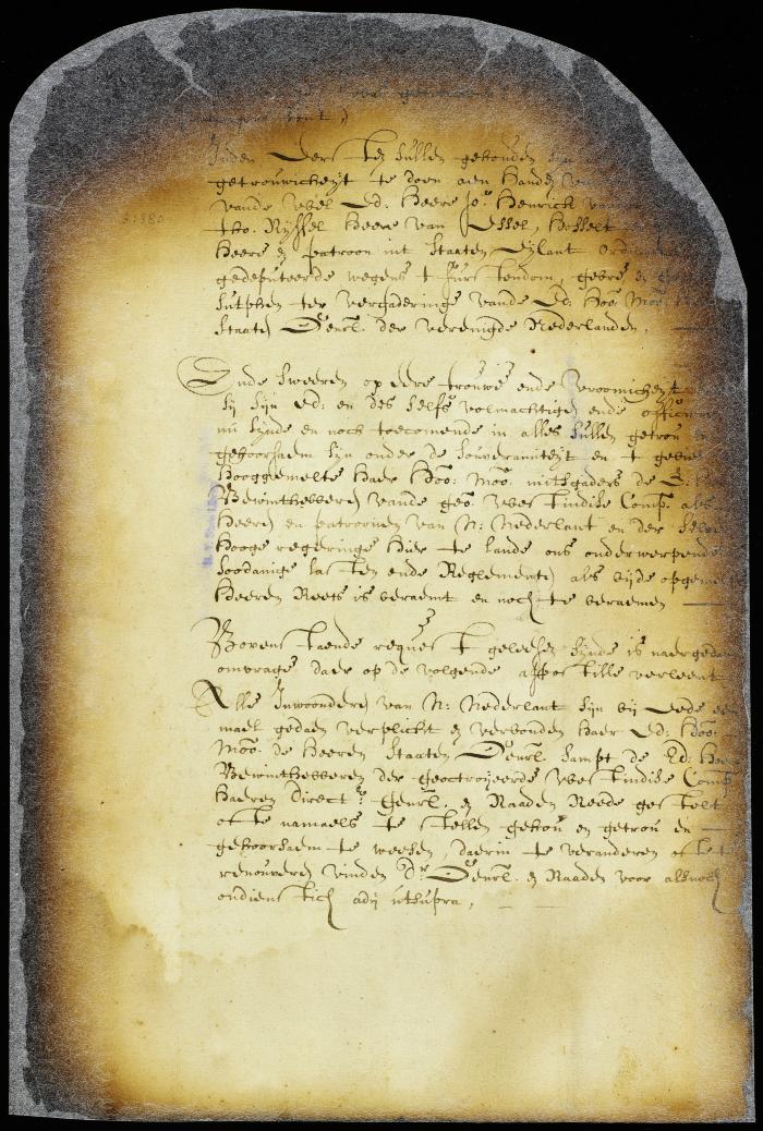 Answer to petition of Dirck van Schelluyne