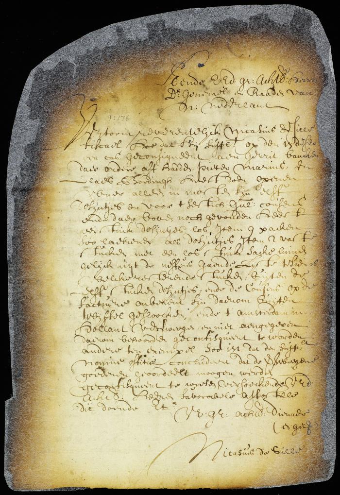 Petition of fiscal de Sille for the confiscation of certain smuggled goods