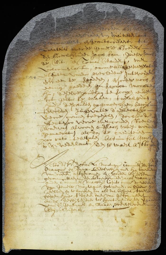 Appointment of curators of the estate of Eldert Engelbert and some murdered Swedes