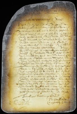 Letter from director Stuyvesant to the vice-director at New Amstel
