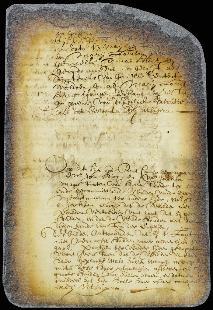 Peremptory order to Thomas Hunt to comply with the judgment in favor of Mary Larison