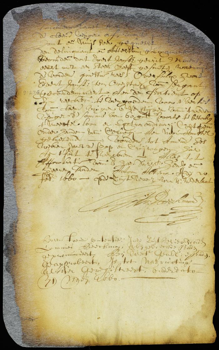 Sentence pronounced by William Beeckman, vice-director at Altona, against Evert Jansen