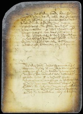 Minute of the arrival of Sir Henry Moody, ambassador from Virginia
