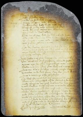 Original of the letter from ensign Dirck Smith to the director and council