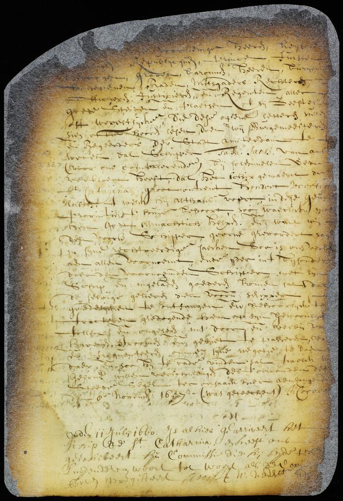 Dutch translation of commission of Take Jans, master of the ship St. Catarina
