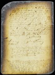 Letter of credence from governor Berckeley in favor of Sir Henry James Moody