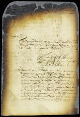 Petition of Reyndert Jansen Hoorn for payment of a bill of exchange received from the late Jacob Alrichs