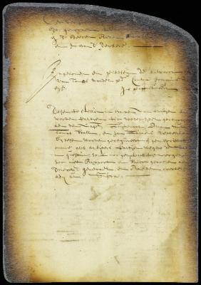 Order referring a suit between Francis Swyn and Thomas Wandel to arbitration