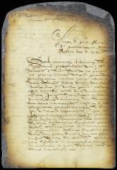 Petition of Tielman van Vleck, attorney of the heirs of Cornelis van Tienhoven, for a stay of proceedings until he hear from Holland
