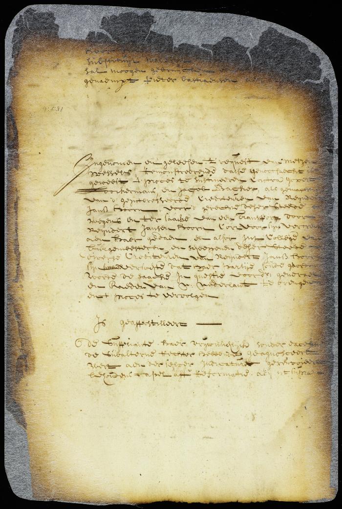 Order in a suit between Mettje Wessels and Govert Loockermans