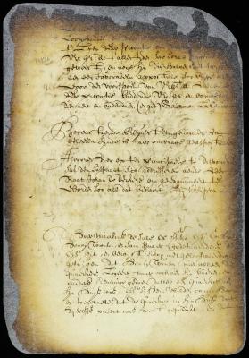 Indictment of Henry Townsend and Sam Spicer for attending Quaker meetings