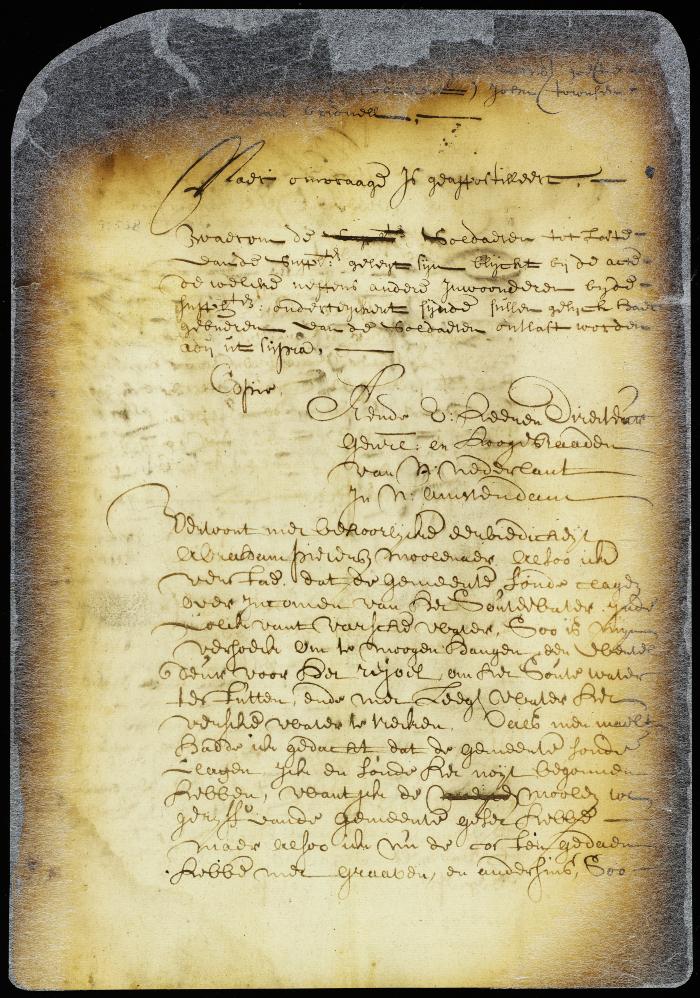 Petition of the miller to use the water of the Kolck to drive his mill