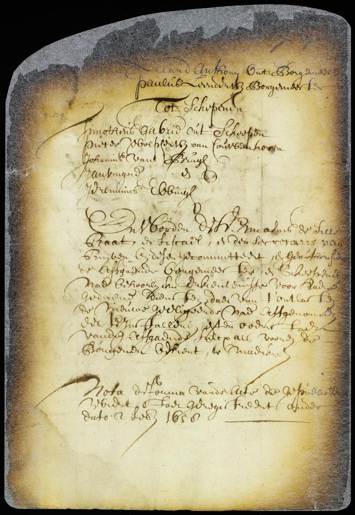 Appointment of the burgomasters and schepens of New Amsterdam for the ensuing year