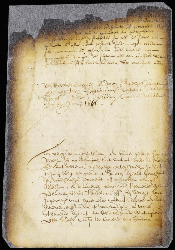 Oath of office taken by Roelof Swartwout