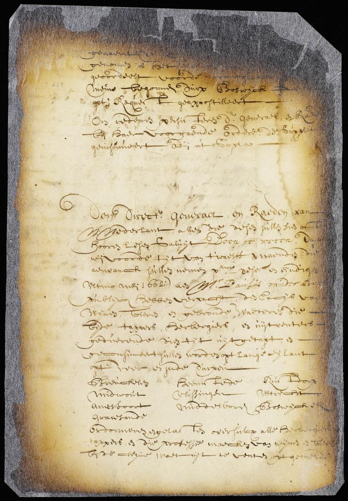 Minute refusing Peter Terragon, Jacob Begyn and others permission to reside at New Arnhem