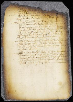 List of papers relating to Staten Island delivered up by Cornelis Melyn