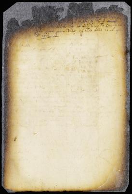 Order to Richard Mills to deliver to Mr. Doughty, trees, etc. planted and left on the lot of the deceased minister Mr. Moor