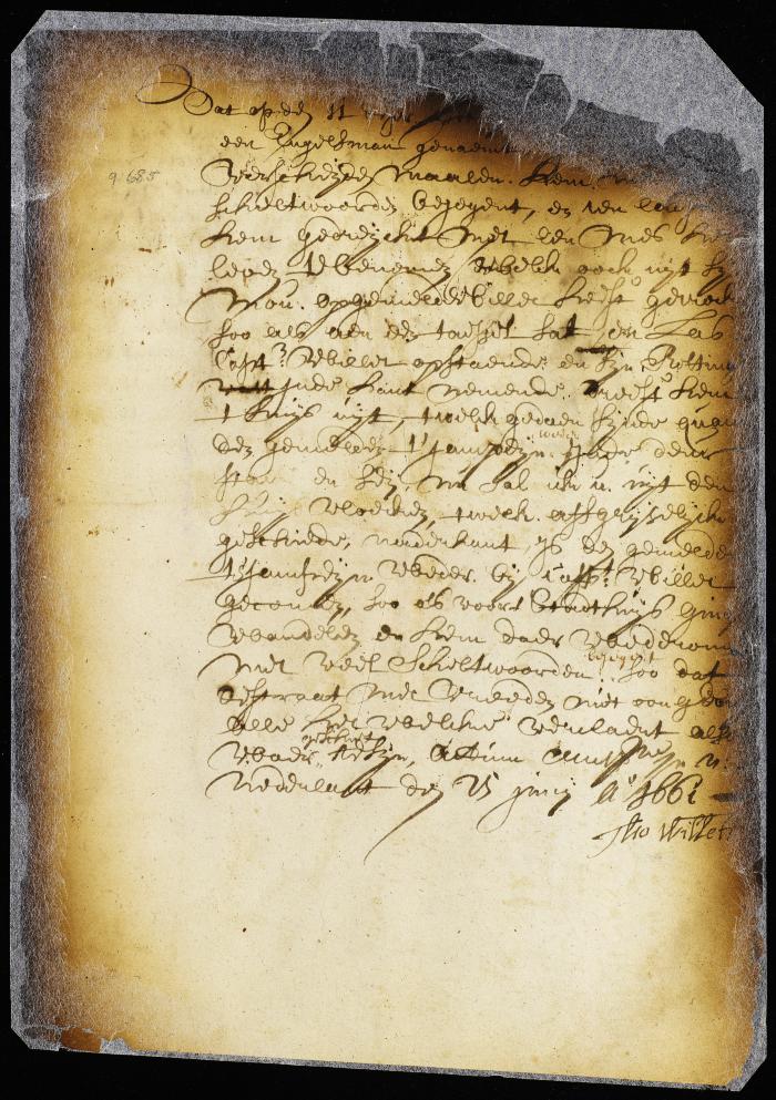 Deposition of Thomas Willett against John Peyn
