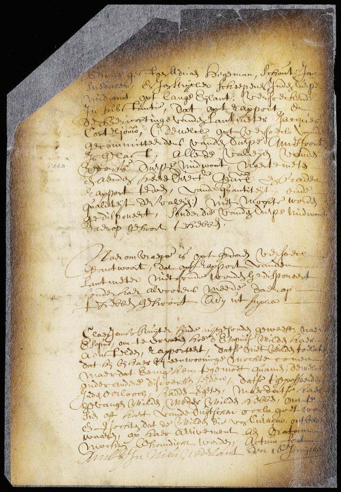 Caveat to the town of Midwout against taking any action on the survey of its valley until the town be heard