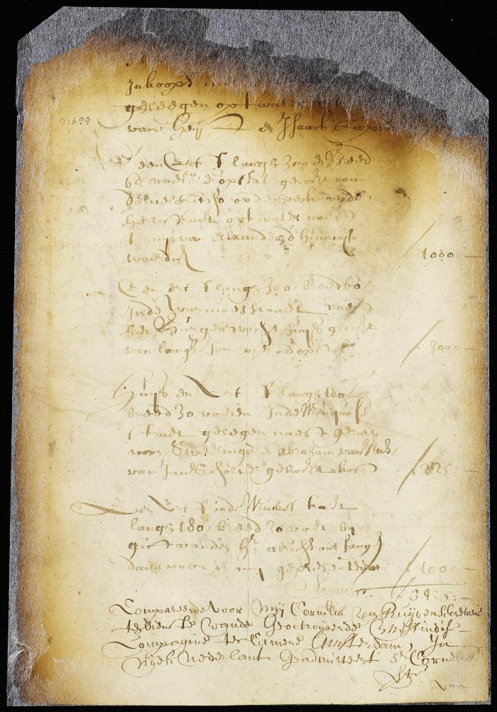 Specification of Cornelis van Gezel's mortgaged property