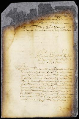 Petition of Brian Nuton for leave to resign his commission of captain-lieutenant and to return to Holland