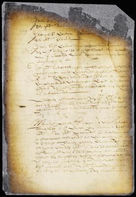 Proceedings in a suit of Johan de Decker against Margriet Hardenbroeck