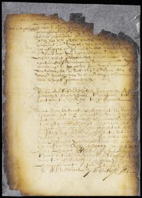 Report of Johan de Decker of impediments to discharge of his duties