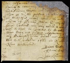 Report of arbitrators in a suit between Francis Swaine and Thomas Wandel