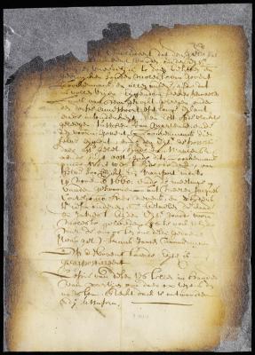 Suit of Frans Jansen against Wolphert Gerritsen van Couwenhoven for lands in Amersfoort (Flattlands), L. I.